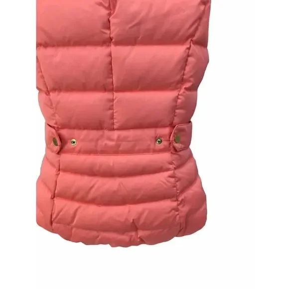 Lilly Pulitzer Isabelle Puffer Vest Size XXS Pink/Orange Women’s Girl’s - Picture 8 of 16